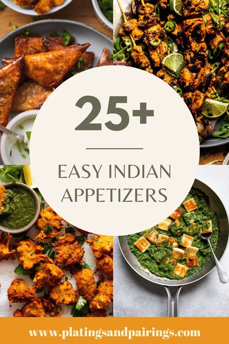 Indian Inspired Appetizers, Appetizers For Party Vegetarian, Indian Appetizers For Party, Indian Finger Food, Indian Veg Starters, Indian Starter Recipes, Indian Starters, Easy Indian Appetizers, Indian Appetizer Recipes