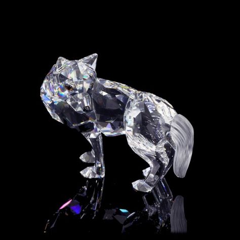 Wolf Figurines, Aspire To Inspire, Swarovski Crystal Figurines, Wolf Spirit, Crystal Figurines, Drawing Inspiration, Swarovski Crystal, Fairy Tales, Lion Sculpture