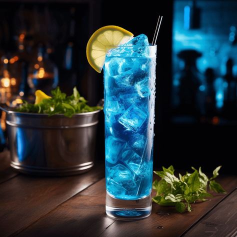 Blue Lagoon Cocktail Recipe | How to Make the perfect Blue Lagoon Drink Azul, Blueberry Martini, Blue Lagoon Cocktail, Electric Lemonade, Blue Lemonade, Spiked Lemonade, Blue Margarita, Blueberry Mojito, Lemonade Cocktail