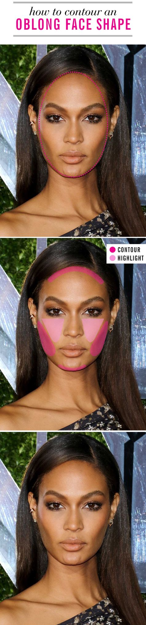 Contour Maps for Every Face Shape - The Right Way to Contour for Your Face Shape Face Shape Contour, Oblong Face Hairstyles, How To Contour Your Face, Oblong Face, Oblong Face Shape, How To Contour, Contour Highlight, Makeup Artist Tips, Oval Face Shapes