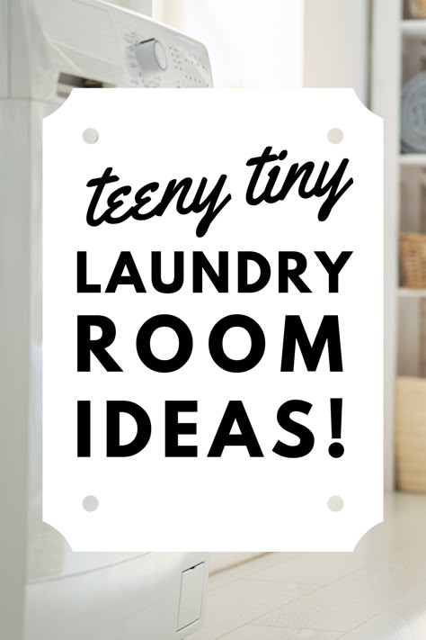 A teeny tiny laundry room can still be both functional and beautiful! Check out these really pretty, but tiny, laundry rooms to give you some great ideas for dealing with yours!  #laundry #cleanclothes #washingclothes #laundryroom #laundryroomideas #laundryroomdecor #diylaundryroom Tiny Laundry Room, Laundry Room Decor Ideas, Laundry Room Design Ideas, Laundry Room Paint Color, Laundry Room Paint, Tiny Laundry, Laundry Room Colors, Laundry Room Hacks, Laundry Room Ideas Small Space