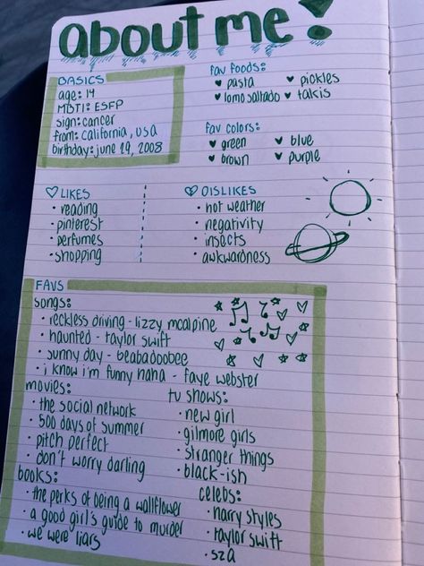 Things To Write In A Journal About Boyfriend, Things For Your Journal, Things To Write Down In Your Journal, Things To Write In A Dotted Notebook, Random Notebook Ideas, Lined Page Journal Ideas, Stuff To Do In Your Notebook, Thing To Right In A Notebook, Things To Do On Lined Paper