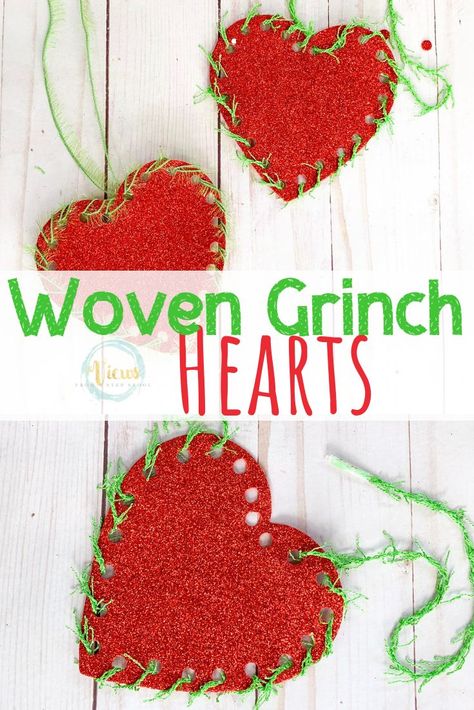 Fine Motor Play, Cut Snowflakes, Snowflakes Christmas Tree, Grinch Heart, Valentines Theme, Grinch Crafts, School Christmas Party, Grinch Christmas Party, Whoville Christmas