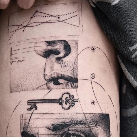 Kemal Aydın on Instagram: "Key to focus ➕ #tattooideas #tattoos #tattooart #artist #artwork #artinnyc #nyc #europeart #europe #tattoodesigner #tattoodesigns" Montreal Tattoo, Memento Mori Tattoo, Geometric Line Tattoo, Hourglass Tattoo, Men Tattoos, Geometric Tattoo Design, Tree Of Life Tattoo, Tatuaje A Color, Fine Line Tattoos