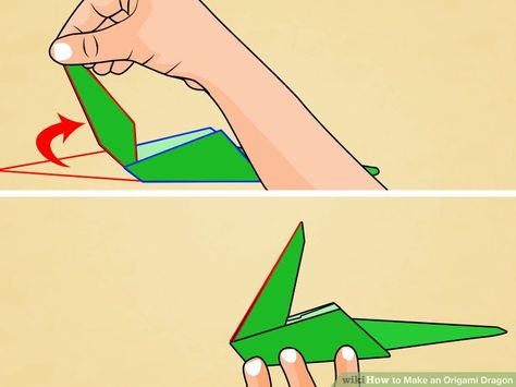 How to Make an Origami Dragon (with Pictures) - wikiHow How To Make A Dragon, Make A Dragon, Origami Dragon, Own Style, A Dragon, Second Grade, How To Make An, Art Forms, Origami