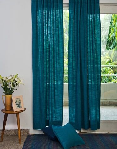 Buy Fabindia Beautiful Curtains Online - Fabindia.com Tassel Bedding, Linen Curtains Living Room, Unique Window Treatments, Teal Curtains, Bedding White, Mandala Duvet Cover, Curtains Door, Orange Curtains, Bedding Queen