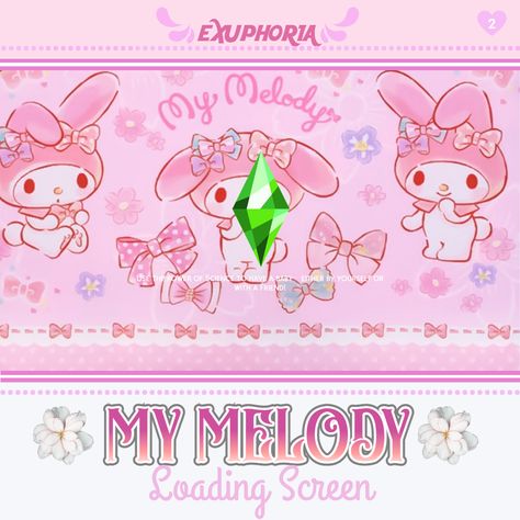 Here's a loading screen for the sims 4 featuring My Melody❤❤ Sims 4 Cc Loading Screen, Cc Folder, Cc Mods, Loading Screen, Sims 4 Cc Folder, Cc Sims, Sims 4 Mods, My Melody, The Sims 4