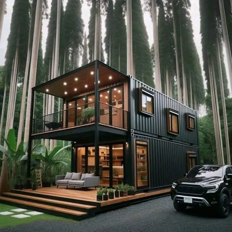 Container Living, Tiny Container House, Property Ideas, Shipping Container House Plans, Building A Container Home, Architecture Model House, Container House Plans, Casa Container, Container House Design