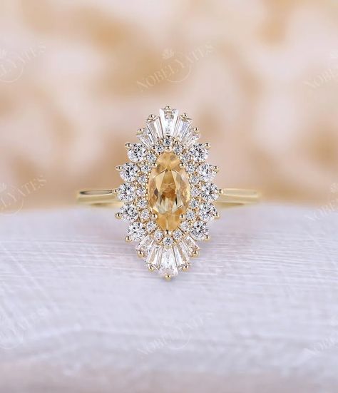 Yellow Wedding Ring, Citrine Engagement Ring, Marquise Wedding Ring, Citrine Ring Engagement, Engagement Ring Yellow Gold, Engagement Ring Yellow, Yellow Diamonds Engagement, Pink Morganite Engagement Ring, Smaragd Ring