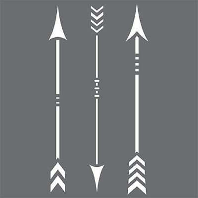 Native Arrows Stencil Native American Stencils, Southwest Stencils Patterns, Different Arrow Designs, Western Stencils, Arrow Ideas, Native American Arrow, Arrow Silhouette, Arrow Vinyl Decals, Arrow Stencil