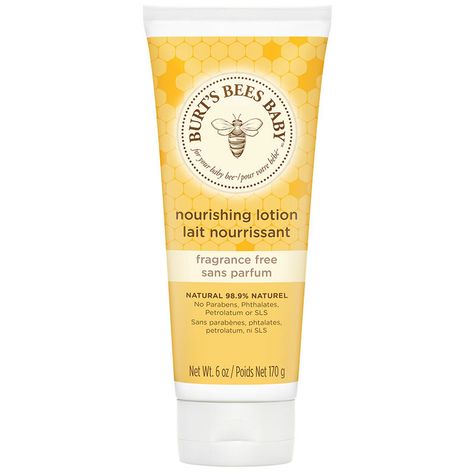 Baby Nourishing Lotion (Fragrance Free) | Burt's Bees CA Natural Baby Lotion, Body Lotion Cream, Burts Bees Baby, Baby Lotion, Burt's Bees, Baby Oil, Baby Bee, Cream Lotion, Burts Bees