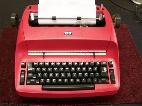 Typewriter For Sale, Writing Lines, Lipstick Red, Auction Items, Golf Ball, Typewriter, Adhesive Tape, Mailbox, Golf