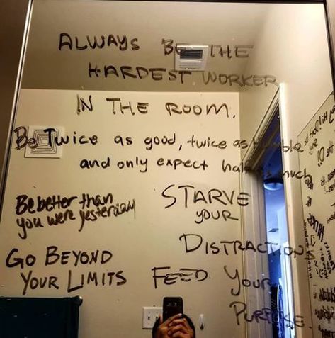 [Image] One of my good friends asks people to write motivational quotes on his mirror What To Write On Your Mirror, Quotes For Your Mirror, Things To Write On Mirrors, Quotes To Write On Your Mirror, Inspirational Things To Write On Your Mirror, Cute Things To Write On Your Mirror, Mirror Inspiration Quotes, Motivational Mirror Quotes, Quotes To Put On Your Mirror