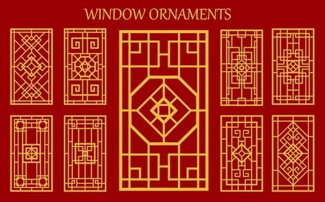 Chinese Window Images - Free Download on Freepik Asian Ornaments, Japanese Window, Window Images, Window Ornaments, Chinese Window, Japanese Ornament, Window Poster, Window Illustration, Traditional Windows