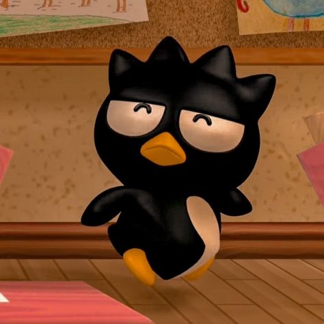 Badtz Maru Aesthetic, Badtz Maru Icon, Badtz Maru Sanrio, Sanrio Aesthetic, Badtz Maru, Follow Me, Black