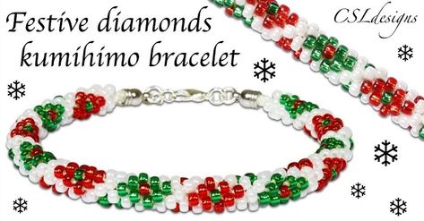 Beaded Kumihimo Patterns, Kumihimo Tutorial, Beaded Kumihimo, Free Jewellery Making Tutorials, Kumihimo Braiding, Kumihimo Jewelry, Kumihimo Patterns, Kumihimo Bracelets, Easy Jewelry