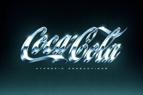 80s Chrome Logo / Text Effects [Free / Premium] on Behance Free Photoshop Text, Clever Logo Design, 80s Logo, Chrome Logo, Cyberpunk Design, Photoshop Text Effects, Logo Samples, Text Logo Design, Text Graphics