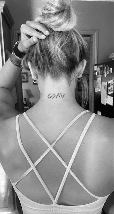 Easy Female Tattoos, Biblical Women Tattoos, Christian Based Tattoos For Women, Cute Tattoos With Meaning Christian, Biblical Back Tattoos For Women, Tattoo Ideas For God, Bible Themed Tattoos, Christian Based Tattoos, Simple Bible Tattoos