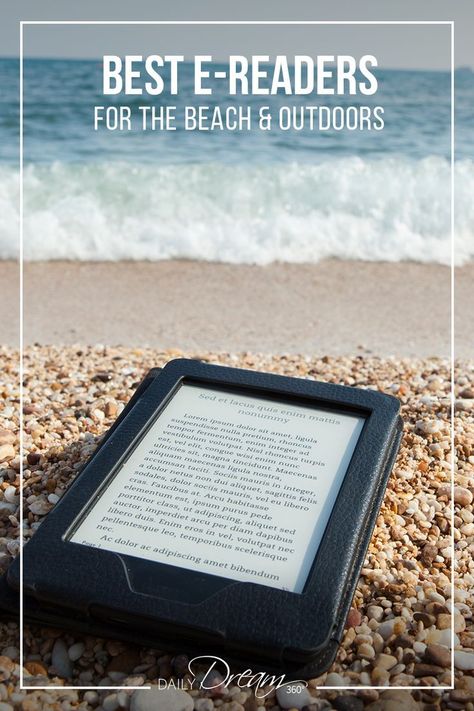 We look at the best e-readers on the market for the beach and outdoor ebook readers. A look at the different models, their features and types of files they can process. | #ebooks #e-reader #beach #travelgear #kobo #kindle | Travel Gadgets, Awesome Places, Dream Trip, Travel Time, Ebook Reader, Packing Tips For Travel, Beach Travel, Travel Lover, E Reader