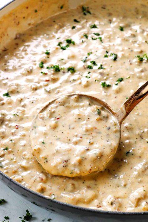 Gourmet Biscuits And Gravy, Biscuits And Beef Gravy, Gravy Biscuit Recipe, Easy Homemade Biscuits And Gravy, Best Buiscits And Gravy Recipe, Biscuits And Gray, Buiscuts And Gravy, Sage Biscuits And Gravy, Biscuits And Gravy With Ground Beef