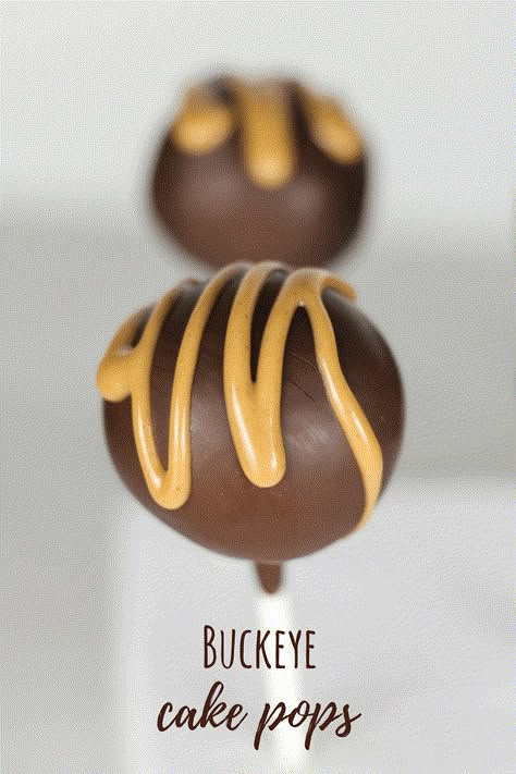 Buckeye Cake Pops, Ohio State Cake Pops, Fall Flavored Cake Pops, Thanksgiving Cake Pops Recipe, Peanut Butter Cake Pops Recipe, Unique Cake Pops, Peanut Butter Cake Pops, Buckeye Cupcakes, Babycakes Recipes