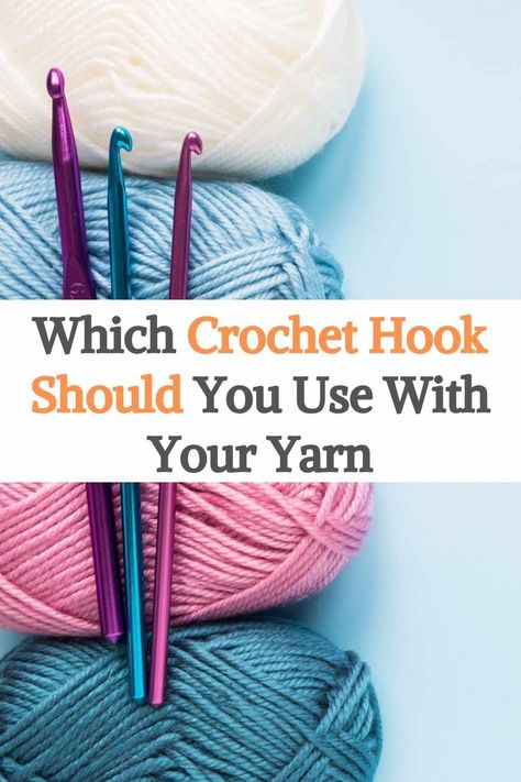 What Crochet Hook To Use, What Size Crochet Hook To Use, Crochet Projects With 5 Mm Hook, 8mm Crochet Hook Patterns, Polyester Yarn Crochet, Crotchet Hook, Crochet Help, Large Crochet Hooks, Big Yarn