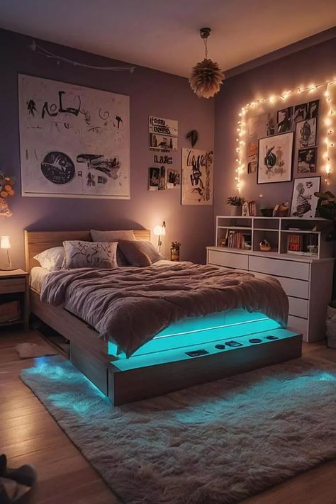 Teen Bedroom Decor Ideas, Accent Room, Bedroom Ideas Creative, Teenager Bedroom Design, Teen Bedroom Ideas, Bedroom Ideas For Teenage Girl Rooms, Cozy Bedroom Design, Teen Bedroom Designs