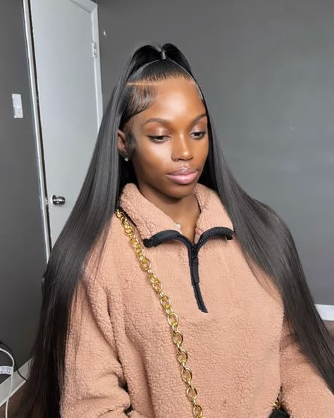 Wig Up And Down Hairstyles, Up Down Lace Wig, Lace Wig Half Up Half Down, Half Up Half Down Hair Wig Install, Half Up Half Down On Wig, Half Up Half Down Sewin Weave, Up Down Wig Styles, Half Up Half Down Lace Wig, Heart Swoop Half Up Half Down