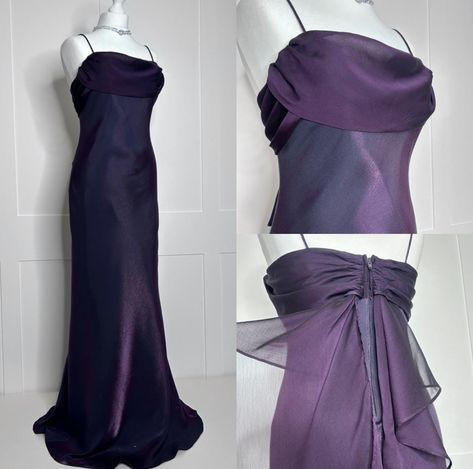 Violet Prom Dress, Violet Prom Dresses, Vintage Black Cocktail Dress, Vintage Dresses For Sale, Vintage Prom Dress, Evening Dresses Uk, Blue Halter Dress, Robes D'occasion, Hollywood Style