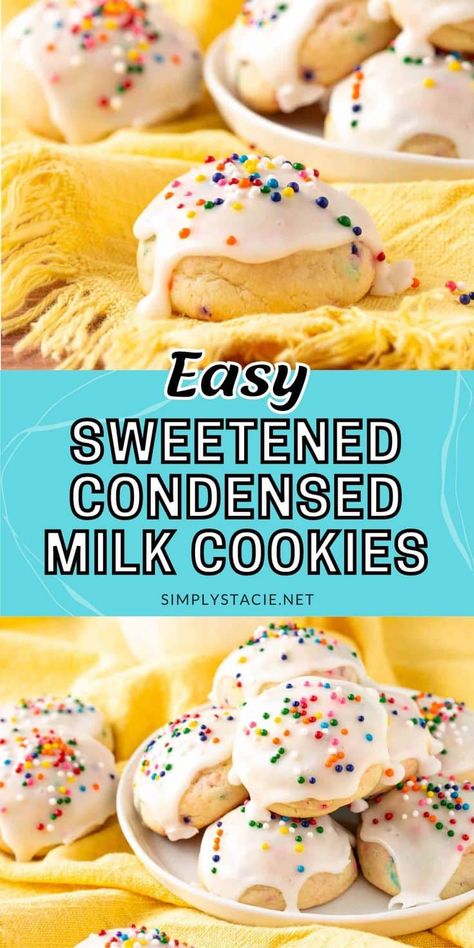 Sweetened Condensed Milk Cookies, Milk Cookies Recipe, Sweetened Condensed Milk Desserts, Cookie Recipes Condensed Milk, 100 Cookies Recipe, Condensed Milk Desserts, Awesome Cookies, Sweetened Condensed Milk Recipes, Milk Chocolate Recipes