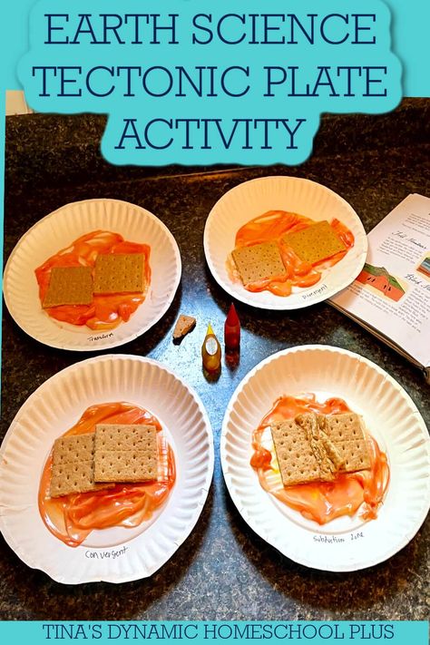 How to Make an Edible Kindergarten Earth Science Tectonic Plate Activity. Kindergarten earth science should be fun and exciting, filled with edible activities, hands-on projects, and interesting books rather than boring worksheets (although they have their place too). Also, look at my page Kindergarten Homeschool Curriculum. Also, look at Free Earth Science Lapbook & Unit Study Ideas. Earth science is all aspects of the planet from its deep inner core to the outer layers of the atmosphere. Earth Science Stem Activities, Earth Layers Kindergarten, Earth's Crust Activities, Geology Science Experiments, Edible Activities, Tectonic Plates Activities, Elementary Earth Science, Layers Of The Atmosphere, Tectonic Plate Movement