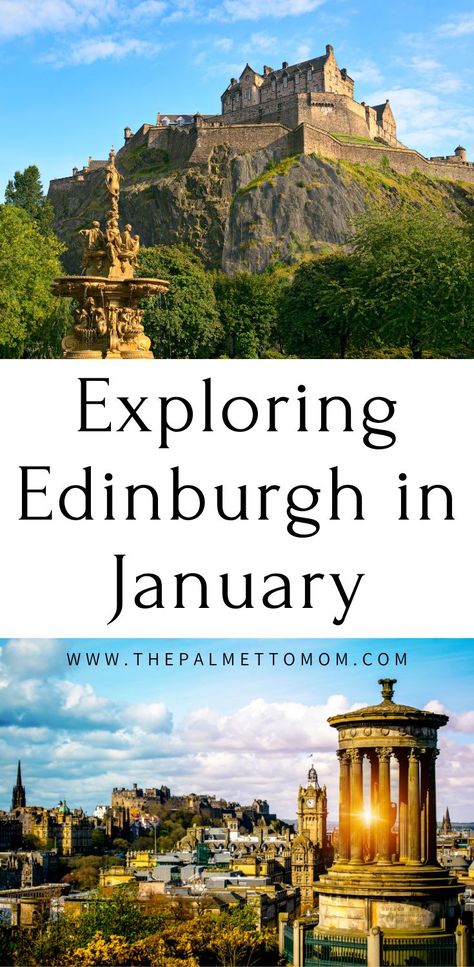 Heading to Edinburgh in January? Check out this post for more info on what to do and where to go during the winter months! Scotland Honeymoon, Edinburgh Winter, Europe Winter, The United Kingdom, Edinburgh Scotland, Winter Travel, Uk Travel, Best Places To Travel, Winter Months