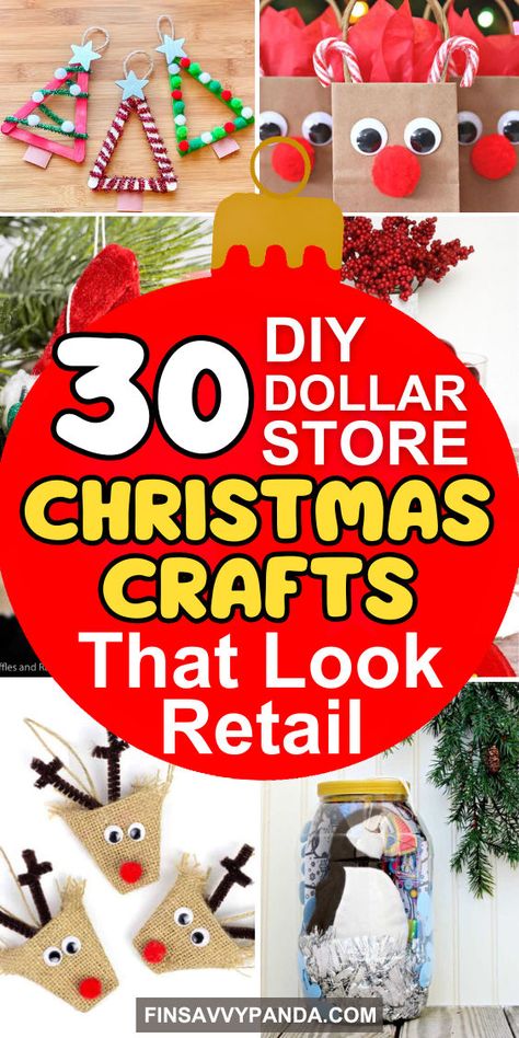 Heavenly Christmas, Christmas Crafts To Make And Sell, Xmas Projects, Dollar Store Christmas Decorations, Holidays Crafts, Dollar Tree Christmas Decor, Dollar Store Christmas Crafts, Christmas Crafts Diy Projects, Christmas Crafts To Sell