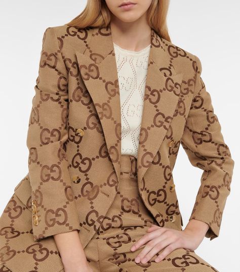 Gucci Jacket Women, Gucci Jacket, Gucci Monogram, Styling Ideas, Fall Style, Outfits Fashion, Fashion Styles, Designer Brands, Beautiful Outfits