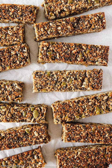 Sunflower Seed Bars, Seed Bars Recipe, Chia Seed Bars, Pumpkin Pie Granola, Diy Granola Bars, Diy Granola, Bars Recipes Healthy, Gluten Free Pumpkin Pie, Energy Bars Recipe