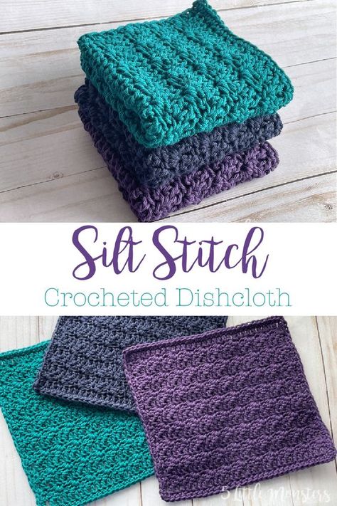 Crochet Patterns For Fuzzy Yarn, Crochet Silt Stitch, Crochet Drying Mat Patterns, Silt Stitch Crochet, Suzette Stitch Crochet Dishcloth, Crochet Dish Cloth Free Pattern Dishcloth Christmas Gifts, Fun Crochet Stitches Free, Crochet Silent Auction Ideas, Dishcloths To Crochet