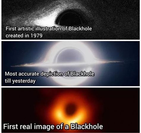 Before this first real image of a black hole every image of a black hole was a simulation or an illustration. This 'photo' was taken of the supermassive black hole at the centre of a giant elliptical galaxy called M87 around 55 million light-years away. This thing is humungous - around 6.5 billion times the mass of the Sun. #spaceandastronomy #space #and #astronomy Escape Velocity, Astronomy Facts, Cool Science Facts, Space Facts, Movie Time, Black Holes, Marie Curie, Earth From Space, Science Facts