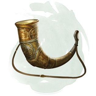 Horn of Valhalla - Magic Items - D&D Beyond Bard Instruments, Horn Instruments, Artifact Art, D D Items, Dnd Dragons, Heroic Fantasy, Drinking Horns, Fantasy Props, Fantasy Setting