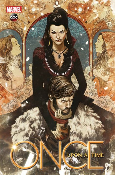 Once Upon A Time Art, Graphic Novel Cover, Marvel Entertainment, Time Art, Gift Of Time, Evil Queen, Film Serie, Comic Covers, The Queen