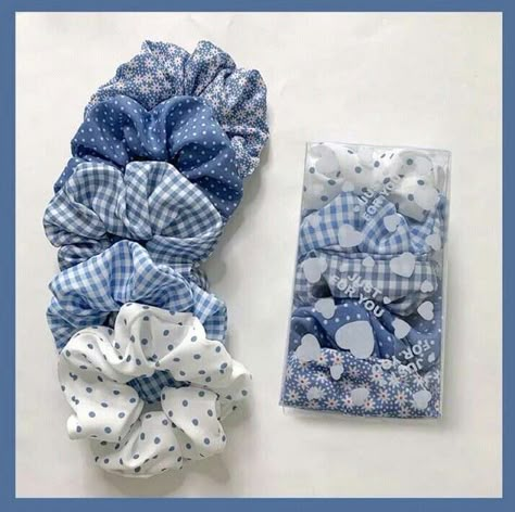 Scrunchies Packing Ideas, Scrunchies Size Chart, Diy Hair Scrunchies, Diy Hair Accessories Ribbon, Hair Tie Accessories, Scrunchies Diy, Rope Hair, Hair Accessories Gift, Diy Headband