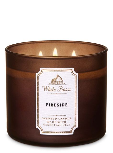 3-Wick-Candle-Fireside Candle Benefits, Candle Bath, Lavender Scented Candle, Bath Body Works Candles, 3 Wick Candle, Winter Candle, Bath Candles, Candles For Sale, White Barn