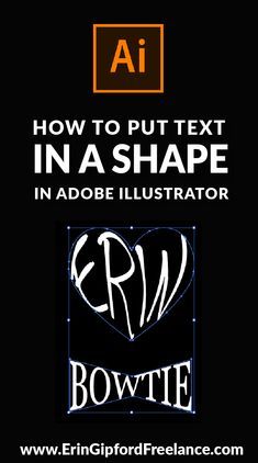 In this Illustrator Tutorial I will show you how to combine a line of text and a shape so that the text takes on the form of whatever shape you choose by using the Envelope Distort Tool I have added the basic text instructions below the video. Happy creating! #ADOBEILLUSTRATOR #illustratortutorial #textinashape #graphicdesign #graphicdesignfreelance  In this Illustrator Tutorial I will show you how to combine a line of text and a shape so that the text takes on the form of whatever shape you cho Inkscape Tutorials, Gfx Design, Adobe Illustrator Design, Adobe Tutorials, Beginner Photo Editing, Adobe Illustrator Tutorials, Learning Graphic Design, Web Design Trends, Graphic Design Tips