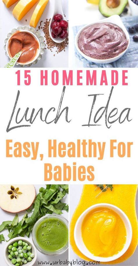 Puree Food Ideas, Baby Food For 6 Months, Baby Lunch Ideas, Pea Baby Food, Introducing Baby Food, Avocado Baby Food, Infant Food, Baby Lunch, Puree Recipes