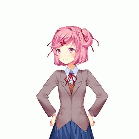 DDLC Doki Doki GIF - DDLC DokiDoki Natsuki - Discover & Share GIFs Oki Doki, Casual School Outfits, Cute Games, Doki Doki, Literature Club, World Of Books, Visual Novel, School Outfits, Cool Gifs