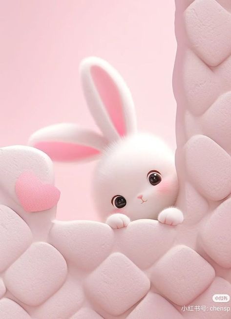 Lock Wallpaper Lockscreen, Wallpaper Rabbit Cute, Rabbit Wallpaper Aesthetic, Warm Pink Wallpaper, Cute Rabbit Wallpaper, Pink Lockscreen Wallpaper, Aesthetic Easter Wallpaper, Pink Rabbit Wallpaper, Summer Wallpaper Beach