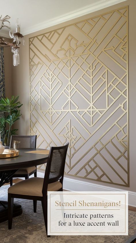 🎭 Elegant, chic, and totally DIY! Stencil painting is the perfect way to add wood wall design elements or intricate patterns to your space. Try it on a closet room organizer for an extra stylish touch. 🎨🖌️ #CreativeWalls #DIYPainting #FeatureWallIdeas Closet Room Organizer, Wood Wall Design, Diy Stencil, Room Organizer, Creative Walls, Closet Room, Stencil Painting, Elegant Chic, Room Organization