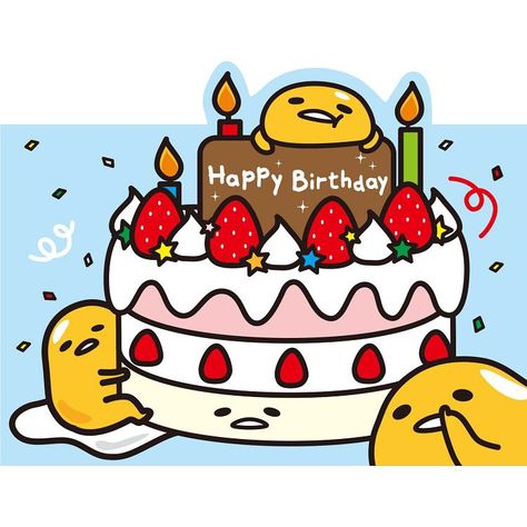 My B day! Just in time Gudetama Birthday, Cute Good Morning Gif, Happy Birthday Drawings, Egg Pictures, Birthday Painting, Birthday Illustration, Pen Pal Letters, Gift Tags Diy, Mood Wallpaper