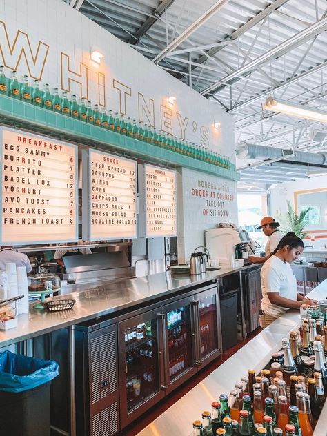 Remodeled Service Station Becomes Cool New Bodega and Restaurant | Sarasota Magazine Quick Service Restaurant Design, Wine Bar Restaurant, Restaurant Station, Restaurant Service, Bar Station, Quick Service Restaurant, House Salad, Longboat Key, Ghost House