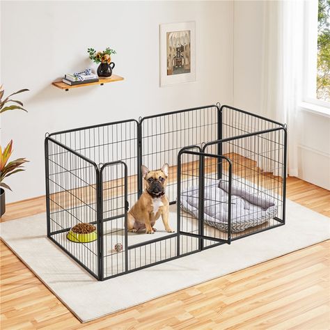 Yaheetech 6 Panel Exercise Heavy Duty Pet Pen & Reviews | Wayfair Pet Pen, Wall String Lights, Pet Playpen, Dog Crate Furniture, Animal Pen, Dog Carrier, Dog Kennel, Outdoor Ceiling Fans, Pet Furniture