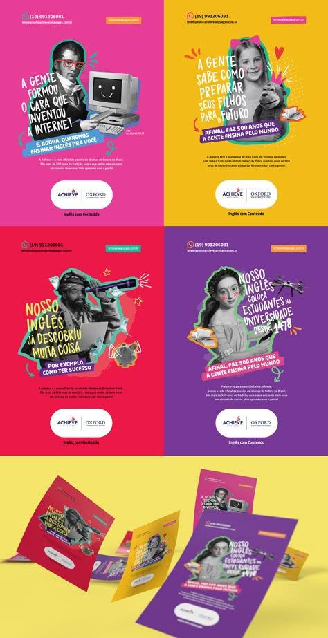 Registration Campaign for Achieve Languages on Behance Music Id, Social Media Campaign Design, Mises En Page Design Graphique, Design Campaign, Fun Graphics, Social Media Branding Design, Graphisches Design, Desain Editorial, Social Media Advertising Design